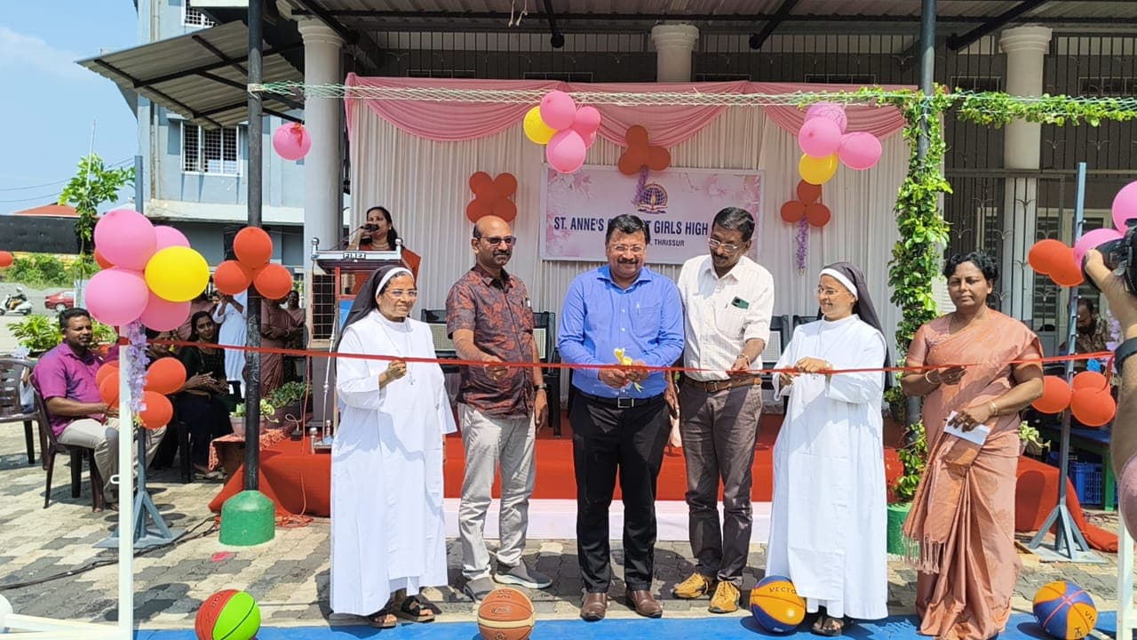 Basket Ball Court at St. Annes's Convent Girls High School, Thrissur